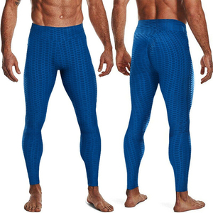 High Quality Custom Design Gym Fitness Running <b>Men</b> <b>Leggings</b> \ Breathable Seamed <b>Compression</b> <b>Men</b> Pant <b>Leggings</b> - Product Image 3