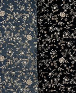 Pantalon pour enfants en coton 100% avec broderie de fleurs en dentelle et sequins multicolores, garniture pour vêtements féminins - Product Image 3