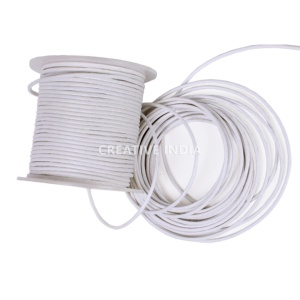 Nouveauté en promotion : Cordon rond tressé poli en coton ciré 100% - Product Image 2