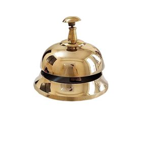 Campana de Servicio de Latón Macizo de Primera Calidad, Campana de Recepción Vintage para Hotel, Restaurante, Oficina, Decoración del Hogar - Product Image 1