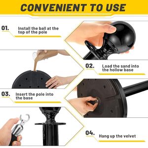 Accessori per Eventi e Feste: Tornelli di Varie Dimensioni e Colori, Barriere per il Controllo della Folla e Pali per Tappeti Rossi - Product Image 3