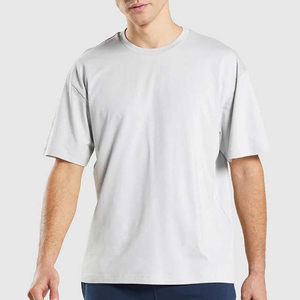 Chemises pour hommes en coton et polyester, streetwear, toutes tailles, couleur unie, logo personnalisé OEM, manches courtes, vêtements pour hommes, grande taille - Product Image 3