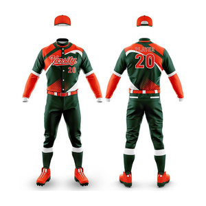 Tenue de baseball professionnelle personnalisée avec logo imprimé, kit d'équipe prêt pour le jeu, confort supérieur - Product Image 1