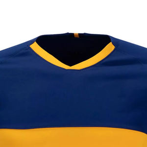 Maillot de football personnalisé par sublimation, kit d'équipe respirant en polyester, uniforme sportif OEM, vente en gros en vrac, manches courtes imprimées - Product Image 4