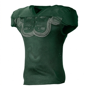 Men's <b>Black</b> Mesh Sleeveless V-Neck <b>Football</b> Jersey Breathable Fitted Sport <b>Top</b> Adult All Seasons - Product Image 4