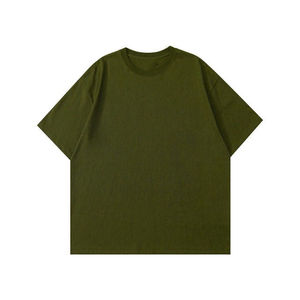 เสื้อยืดโอเวอร์ไซส์ คอกลม แขนสั้น ผ้าหนา สีพื้น ทรงหลวม สไตล์สตรีทแวร์ - Product Image 6