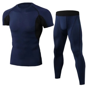 <b>Base</b> <b>Layer</b> Top Four Way Stretch Athletic Apparel Supplier Thermal <b>Base</b> <b>Layer</b> Set Compression Shirt and Pants - Product Image 1