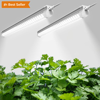 Plante à spectre complet LED élèvent la lumière 10W ~ 80W 2ft/3ft/4ft/5ft/6ft/8ft T8 Linkable Tube Lamp Bar Indoor Farming Coriander Strawberry