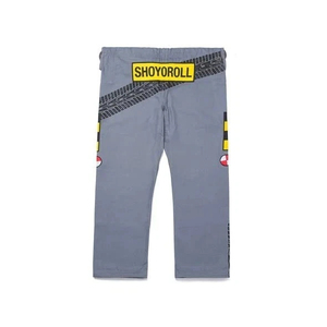 Kimono de Jiu-Jitsu BJJ Unisex Color Gris, Venta al Por Mayor, Marca Shoyorol, Secado Rápido, Corte Holgado, Uniforme GI, Logotipo Personalizado, 100% Algodón - Product Image 3