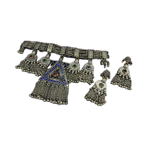 À la mode Dernier Long Collier De Mariée à Vendre Meilleure Vente Fabriqué À La Main Afghan Ensemble De Bijoux En Ligne Pour Les Femmes En Acier Inoxydable Voler - Product Image 2