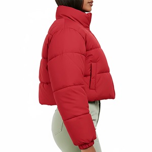 Abrigos de Plumón Gruesos de Color Sólido para Mujer, Talla Grande, Chaqueta Acolchada Informal de Invierno, Reversible e Impermeable - Product Image 3
