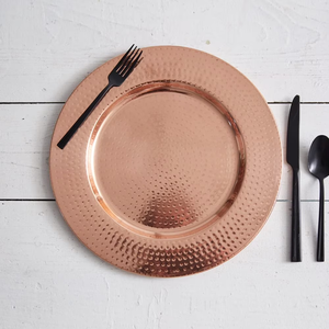 Wood Charger <b>Plate</b> High on Demand Copper Charger <b>Plate</b> High on Demand Copper Charger <b>Plate</b> Round Polished - Product Image 6