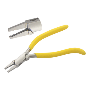 Pince à sertir Standard 150mm mâchoires droites avec ressort et poignées de pistolet poignées en mousse mate boîte à joints bijoux pince à sertir perle et fil - Product Image 1