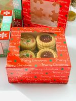 Emballage de boulangerie écologique personnalisé pâtisserie Cupcake crêpe biscuits biscuit chocolat Brownie boîte d'emballage en papier avec fenêtre