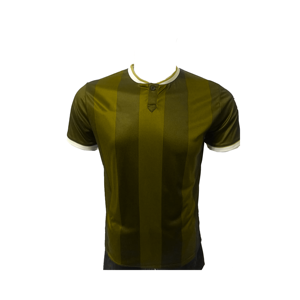 T-shirt à manches courtes rayé rouge pour homme, col rond, coupe classique, style décontracté, tissu tissé - Product Image 3