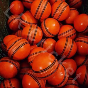 Balles de cricket de haute qualité cousues à la main, qualité professionnelle pour les matchs, 156 g, balles orange - Product Image 1