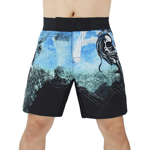 Men Sublimated Fight <b>Shorts</b> for Mixed Martial Arts <b>Grappling</b> BJJ Fighting Trunks with Drawstring Sublimated MMA Nogi <b>Shorts</b> - Product Image 1