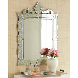 Luxury Venetian Wall <b>Mirror</b> Crown Floral Design Etched Glass Antique| Decorative Frame <b>Mirror</b> for Living Room Bedroom Home Decor - Product Image 1