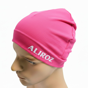 Custom Logo Soft Breathable Running Beanie OEM ODM Common Fabric Unisex Elastic Sports Skull Caps - Product Image 1