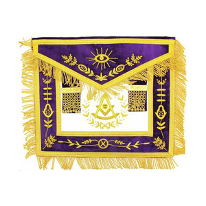 Tabliers maçonniques en cuir faits main, broderie personnalisée, réglables, classiques, avec épingle de sûreté, lavables, haute qualité, personnalisables - Product Image 1