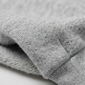<b>Mens</b> High Quality Plain <b>Grey</b> Heather Fleece Pullover Hoodie Heavyweight Blank Streetwear <b>Sweatshirt</b> With Black Drawstring - Product Image 5