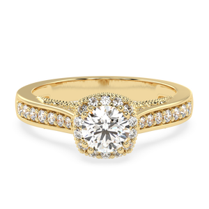 Anillo de Oro Amarillo de 14 Quilates con Diamante Natural de 0.78 Quilates, Claridad VS1, Adornado con una Piedra Preciosa Deslumbrante de 1.07g - Product Image 3