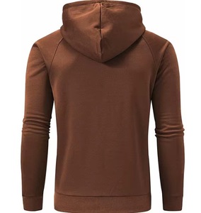 Sudadera con Capucha Azul Sólido para Hombre, Corte Regular, Tejido de Poliéster, Estilo Casual para Otoño, con Bolsillo Frontal y Diseño Transpirable - Product Image 4