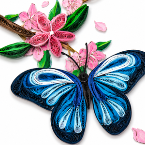 Wholesale Custom <b>Handmade</b> Quilling Cards Butterfly Flower Theme Special Occasions Home Business Gifts OEM/ODM Vietnam <b>Paper</b> - Product Image 3