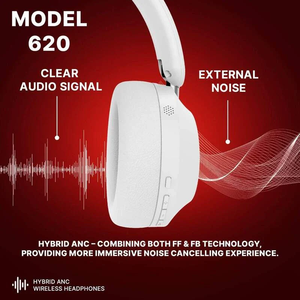 Auriculares Inalámbricos KYPTEC 620 Híbridos con Cancelación Activa de Ruido (ANC), Bluetooth, con Micrófono, Diseño Plegable y Batería de Larga Duración - Product Image 2