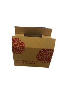 Boîte en carton ondulé écologique de haute qualité pour l'emballage de médicaments, en matériau recyclé, boîtes à fentes personnalisables, masque chirurgical - Product Image 4