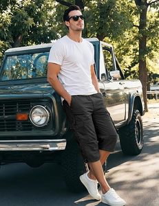 Men's <b>Lightweight</b> Outdoor Utility <b>Cargo</b> <b>Shorts</b> Stretch Fabric Water Resistant Multi Pocket Casual <b>Shorts</b> - Product Image 6
