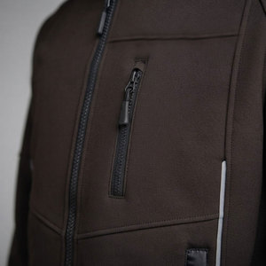Chaqueta de invierno impermeable para hombre, suave, con forro polar cálido, cuello alto y múltiples bolsillos para clima frío. - Product Image 5