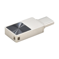Flashdisk Mini Metal USB Custom MC06, Kapasitas 16/32/64/128GB, Antarmuka USB 3.0 Tipe-C 3.1, dengan Logo Custom