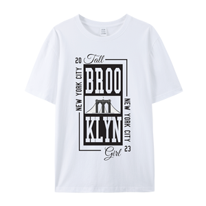 Camiseta de Manga Corta de Algodón Orgánico de Alta Calidad, Unisex, con Patrón de Letras Tejidas y Logotipo Personalizado para Hombre - Product Image 6
