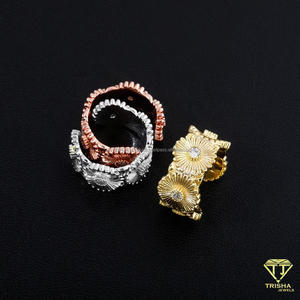 Anillo de Diamante Cultivado en Laboratorio de Plata de Ley 925 de Alta Calidad para Marcas de Joyería de Diseño y Compradores Mayoristas - Product Image 3
