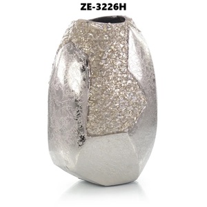 Florero Cuadrado Moderno de Fibra Vegetal Ecológica Contemporánea para Decoración de Interiores del Hogar y Jardín - Product Image 1