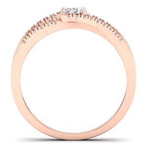 REYES Factory Price Custom Elegant 10K 14K 18K Gold Moissanite Wedding Engagement Halo Rings for Women Fine Jewelry - Product Image 4