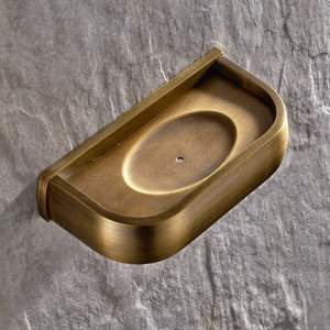 Jabonera metálica para lavabo y ducha con diseño de drenaje para sujetar jabón en barra - Product Image 3