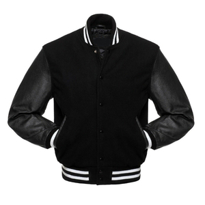 2024 Custom Color <b>Block</b> Zip Button Closure Unisex Varsity Jacket Stand Collar Hooded 100% Wool Waterproof Streetwear Winter - Product Image 5