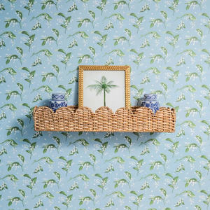 Étagère murale en osier naturel, artisanat vietnamien, décoration rustique bohème pour la maison, étagère légère et durable, design élégant, OEM ODM - Product Image 2