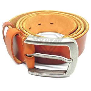 Fabricante de Cinturones de Cuero Genuino Personalizados al por Mayor, Cinturón de Cuero Vacuno Vintage Casual para Hombre, Correa de Cintura de Alta Calidad con Hebilla de Pin, Cinturones para Jeans - Product Image 6