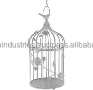 Jaula decorativa de alambre de metal para pájaros jaula de hierro hecha a mano para sala de estar o Patio - Product Image 4