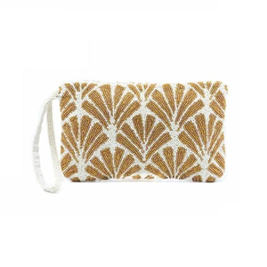 Bolso de Mano Rectangular de Lujo Hecho a Mano con Cuentas de Semillas de Algodón para Mujer, para Fiestas - Product Image 3