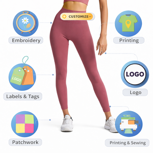 Pantalones de Yoga para Mujer, Cintura Alta, Efecto Levanta Glúteos, Elásticos, Ajustados, Largos hasta el Tobillo, Sin Costuras, de Secado Rápido y Transpirables - Product Image 5