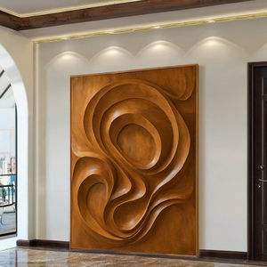 Escultura de Arte Mural de Madera Hecha a Mano, Diseño Art Deco Único para la Entrada del Hogar Moderno y Decoración de Paredes - Product Image 5