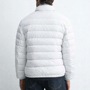 OEM Custom <b>Men</b> Plus Size Winter Quilted <b>Jacket</b> Waterproof Windbreaker Zipper Hoodie Embroidered Casual Snow Wear puffer hiking - Product Image 5