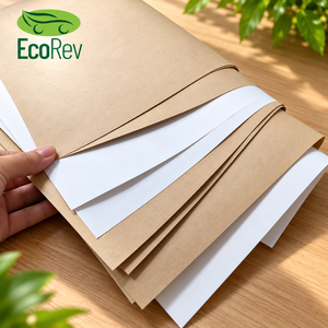กระดาษคราฟท์สีน้ำตาล EcoRev เป็นมิตรกับสิ่งแวดล้อม สำหรับงาน DIY และทำของขวัญ - Product Image 1