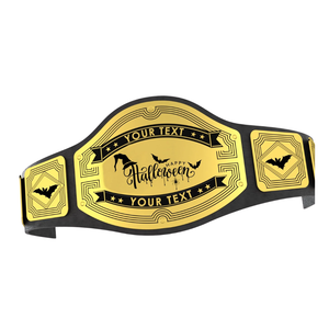 Cinturón de Campeón de Halloween de Buena Calidad, Personalizado con Diseño de Calabaza y Murciélago, Cinturones de Lucha Libre para Fanáticos - Product Image 3