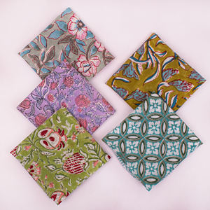 Pañuelo de Algodón Popelín Hecho a Mano en Jaipur con Estampado de Bloques, Ecológico, para las Cuatro Estaciones, Envoltura para Cabeza y Cuello, Uso Tradicional, para Mujer, Viajes - Product Image 2