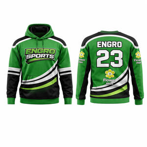 OEM/ODM Men's Custom Cotton Unisex Hoodie Print Pullover Casual <b>Streetwear</b> Festive Men's Hoodies & Sweatshirts Sublimation - Product Image 1